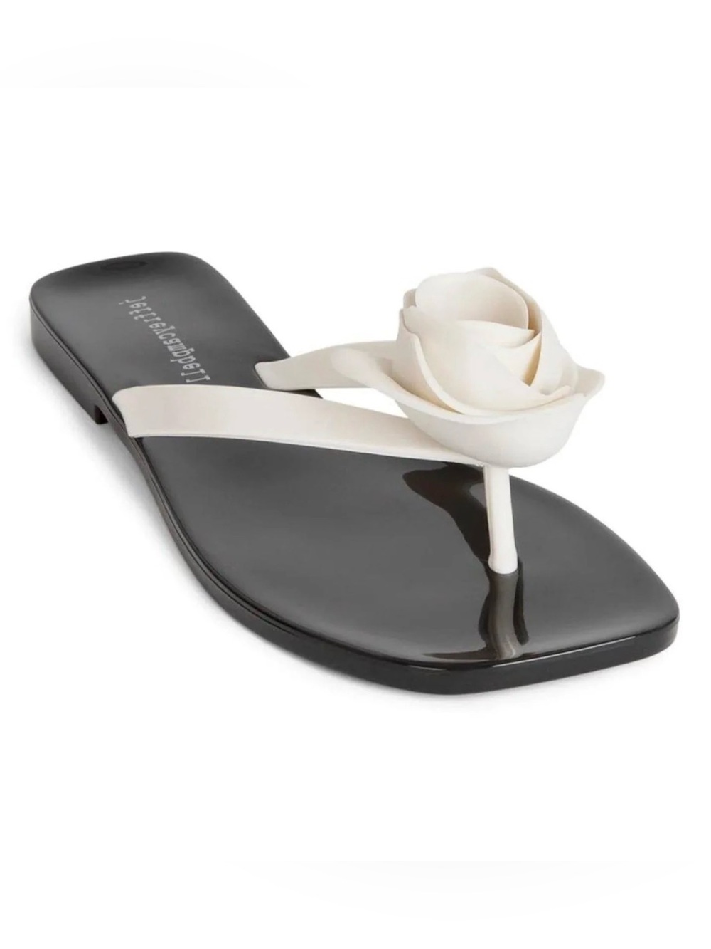 Jeffery Campbell So sweet glossy flip flops size 6